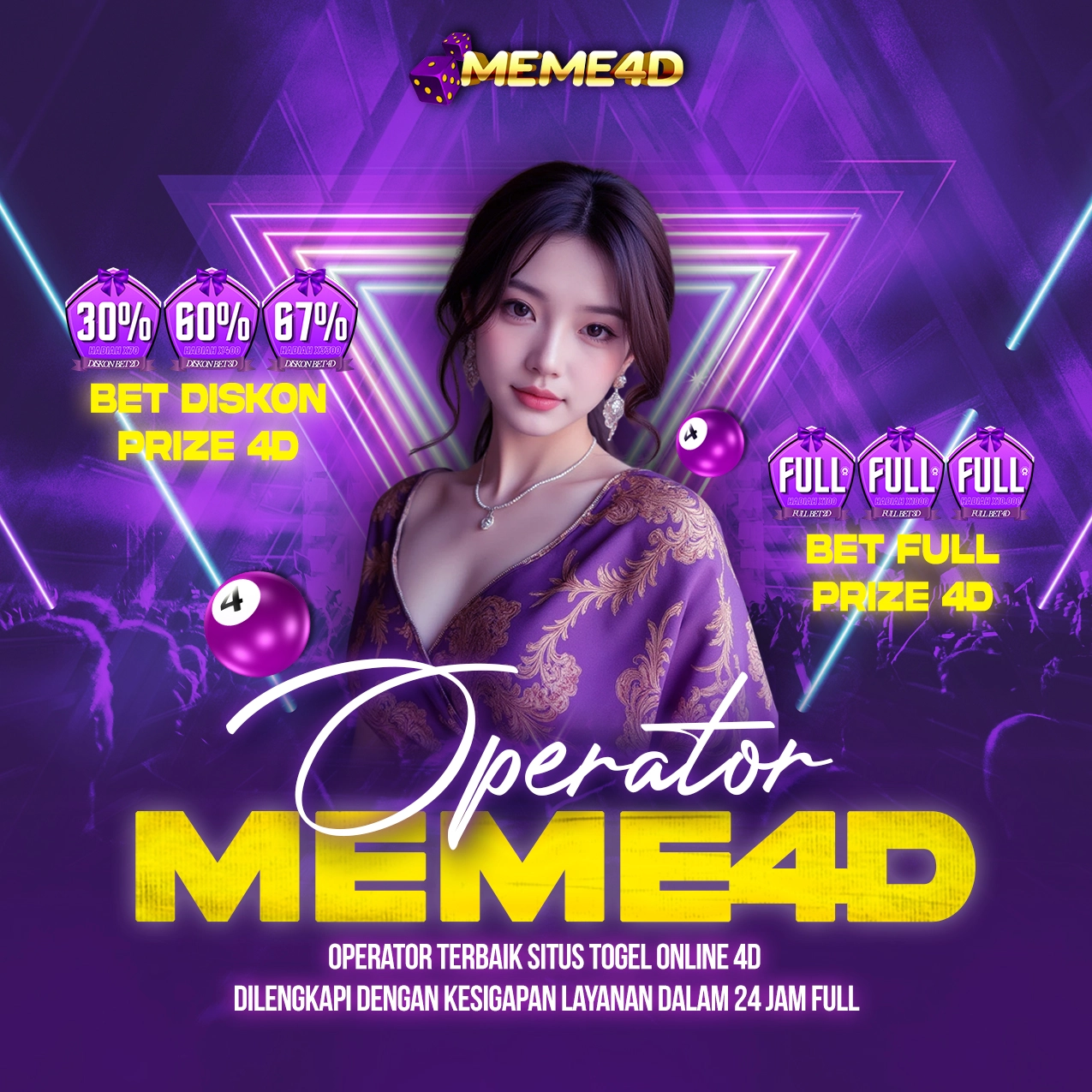 MEME4D + Daftar Operator Terbaik Untuk Bermain Togel Layanan 24 Jam